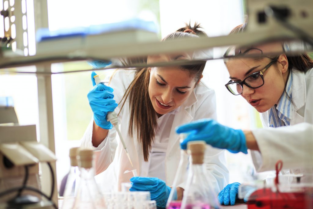 Scientist in their lab.