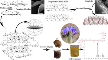 Synthesis and characterization of three-dimensional graphene oxide-chitosan/ glutaraldehyde nanocomposites: Towards adsorption of crocin from saffron